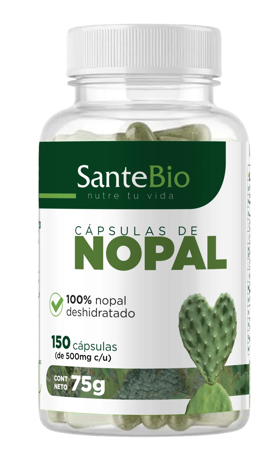 Cápsulas de nopal SanteBio